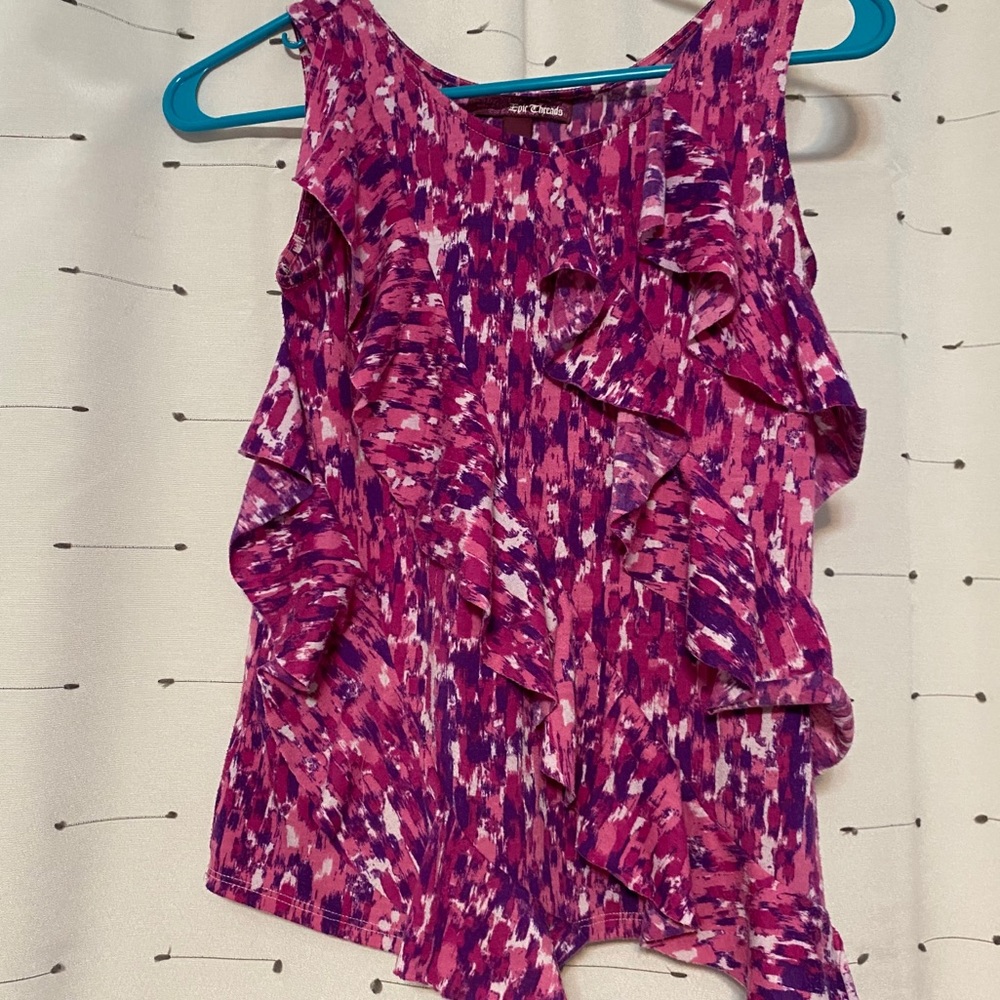 Ruffled tank!